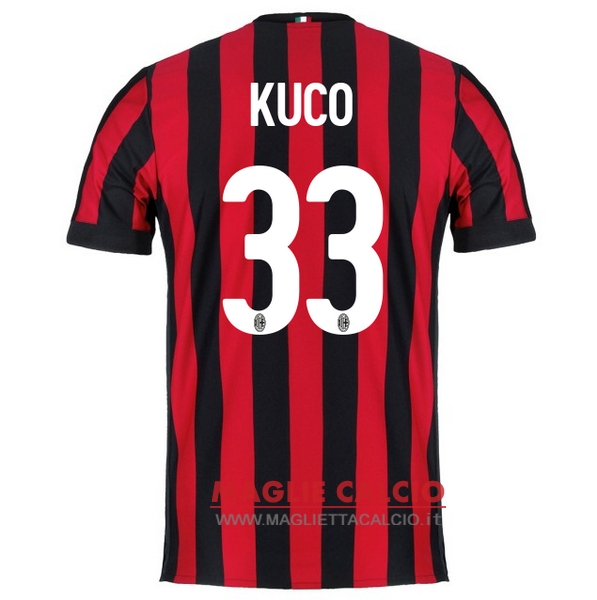 nuova maglietta ac milan 2017-2018 kuco 33 prima