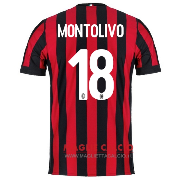 nuova maglietta ac milan 2017-2018 montolivo 18 prima