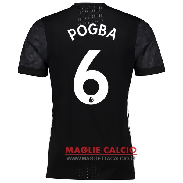 nuova maglietta manchester united 2017-2018 pogba 6 seconda