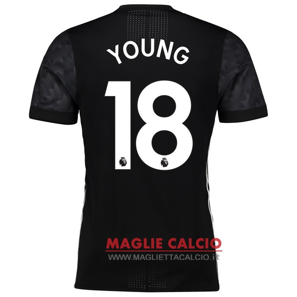nuova maglietta manchester united 2017-2018 young 18 seconda