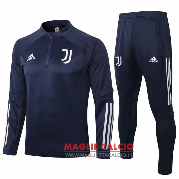 nuova juventus set completo blu navy giacca 2020-2021