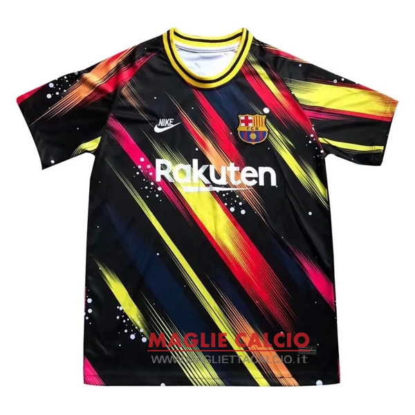 nuova magliette barcelona formazione 2020-2021 nero giallo