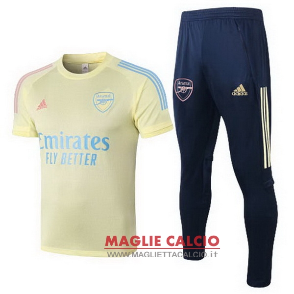 nuova formazione insieme completo divisione magliette arsenal 2020-2021 giallo