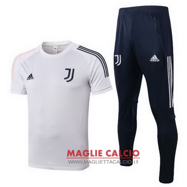 nuova formazione set completo divisione magliette juventus 2020-2021 bianco blu