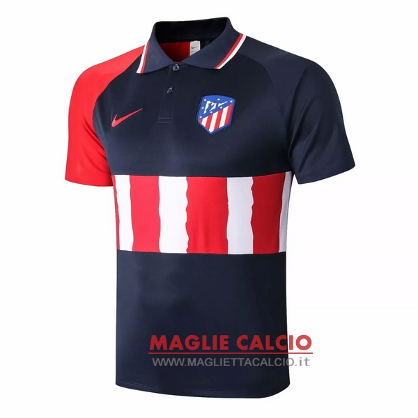 atlético de madrid nero rosso magliette polo nuova 2020-2021