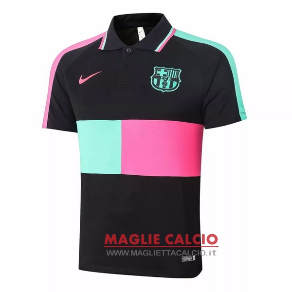 barcelona nero rosa magliette polo nuova 2020-2021