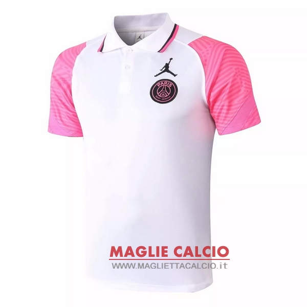 paris saint germain bianco rosa magliette polo nuova 2020-2021