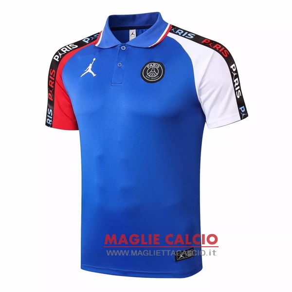 paris saint germain blu rosso bianco magliette polo nuova 2020-2021