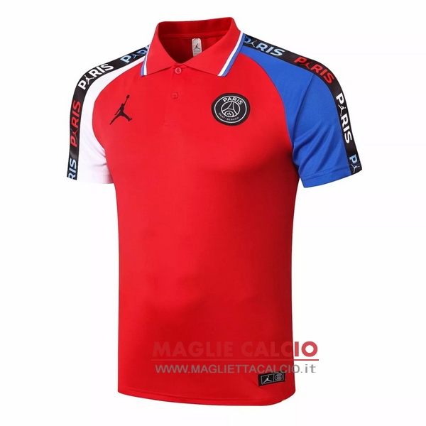 paris saint germain rosso bianco blu magliette polo nuova 2020-2021