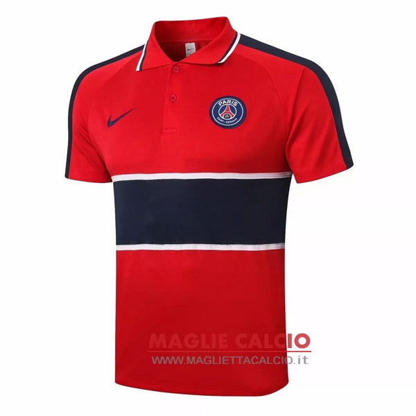 paris saint germain rosso nero magliette polo nuova 2020-2021