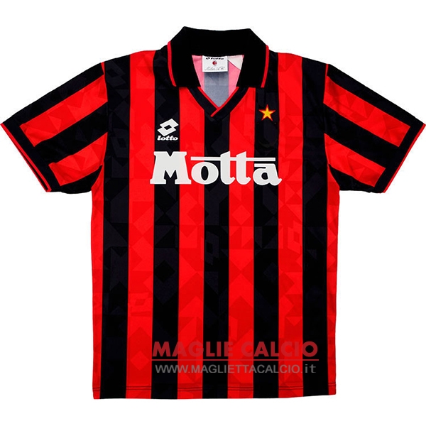 nuova prima magliette ac milan retro 1993-1994