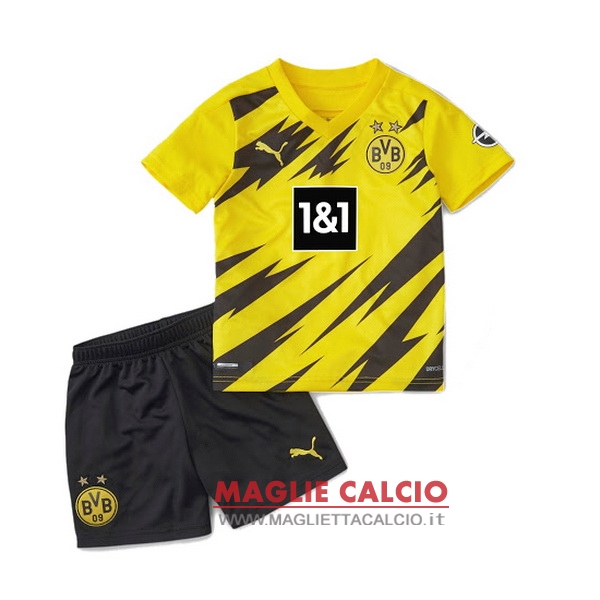 prima magliette borussia dortmund set completo bambino 2020-2021