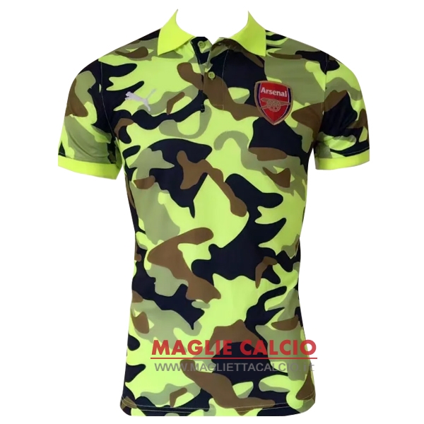 arsenal verde magliette polo nuova 2017-2018