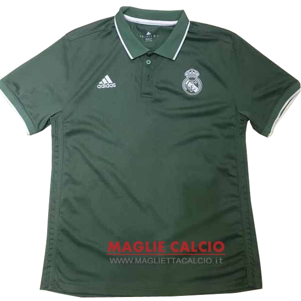 real madrid verde magliette polo nuova 2017-2018