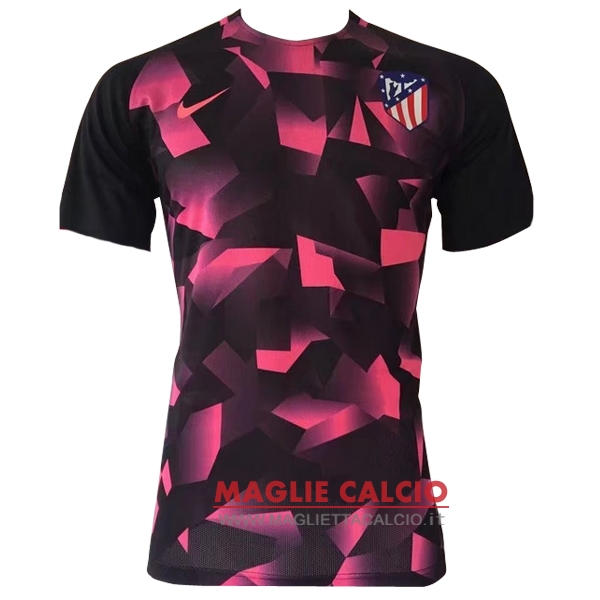 nuova magliette atletico madrid formazione 2017-2018 nero rosa