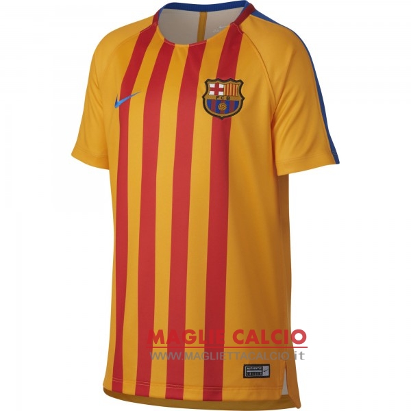 nuova magliette barcelona formazione 2017-2018 giallo