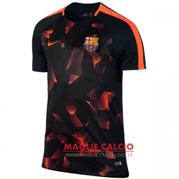 nuova magliette barcelona formazione 2017-2018 nero arancione