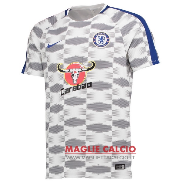 nuova magliette chelsea formazione 2017-2018 bianco grigio