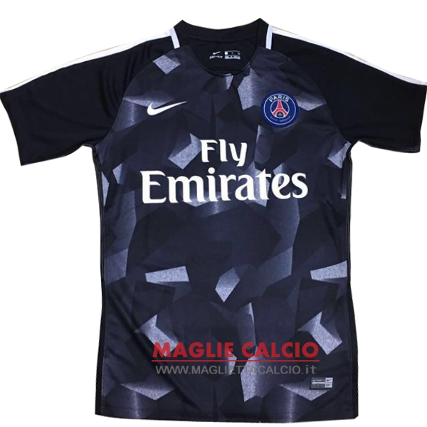 nuova formazione divisione magliette paris saint germain 2017-2018 nero blu