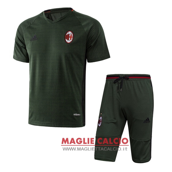 nuova formazione set completo divisione magliette ac milan 2017-2018 verde