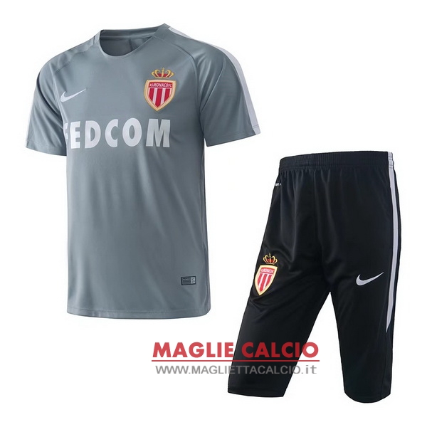 nuova formazione set completo divisione magliette as monaco 2017-2018 grigio