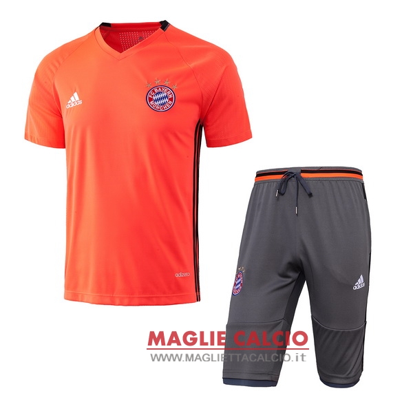nuova formazione set completo divisione magliette bayern munich 2017-2018 arancione
