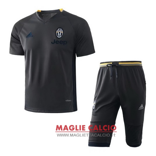 nuova formazione set completo divisione magliette juventus 2017-2018 nero