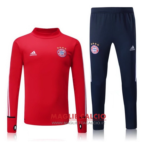 nuova bayern monaco insieme completo rosso giacca 2017-2018