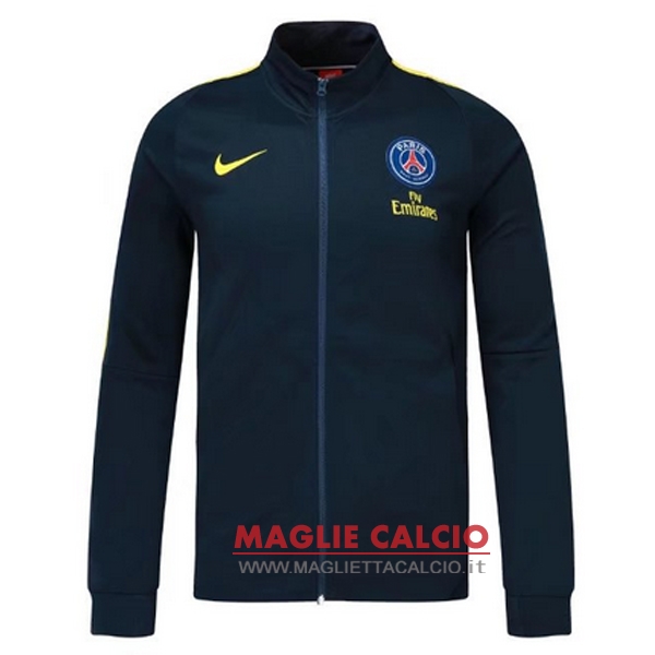 paris saint germain blu navy nuova giacca 2017-2018