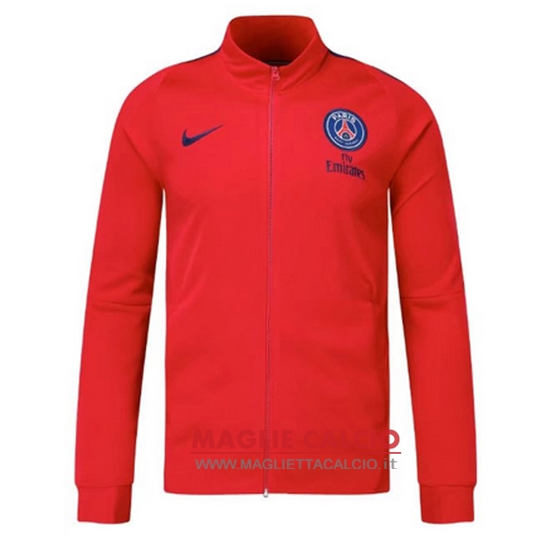 paris saint germain rosso nuova giacca 2017-2018