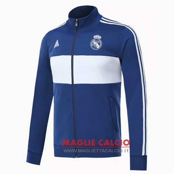 real madrid blu bianco nuova giacca 2017-2018