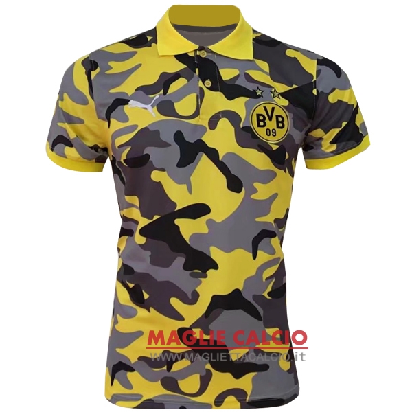 borussia dortmund giallo grigio magliette polo nuova 2017-2018