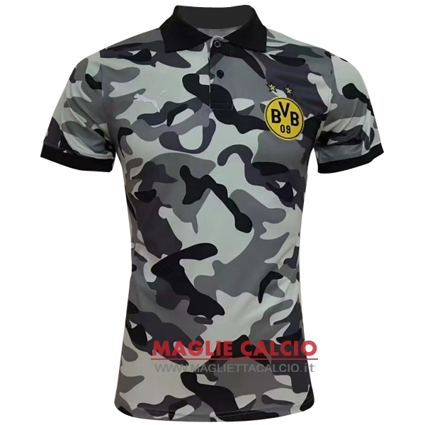 borussia dortmund grigio magliette polo nuova 2017-2018