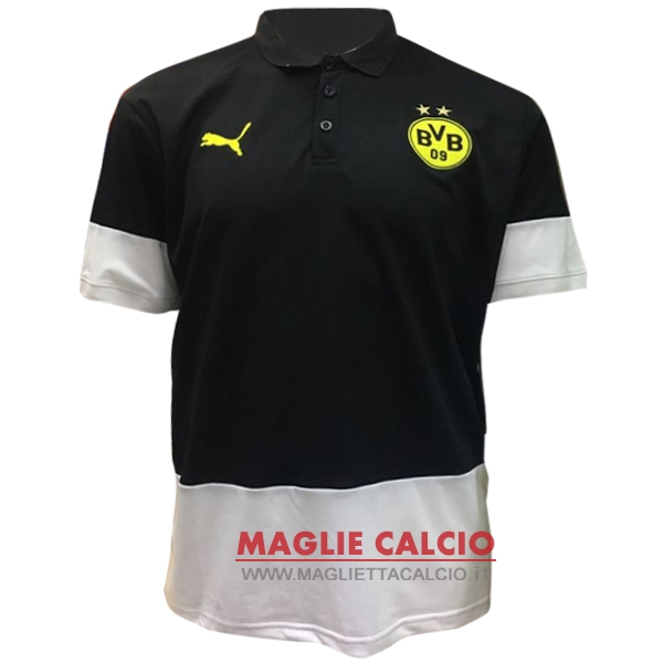 borussia dortmund nero bianco magliette polo nuova 2017-2018