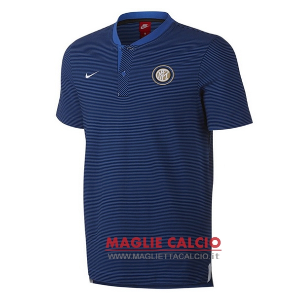 inter de milan blu magliette polo nuova 2017-2018