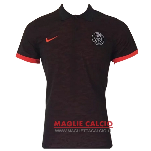 paris saint germain nero arancione magliette polo nuova 2017-2018