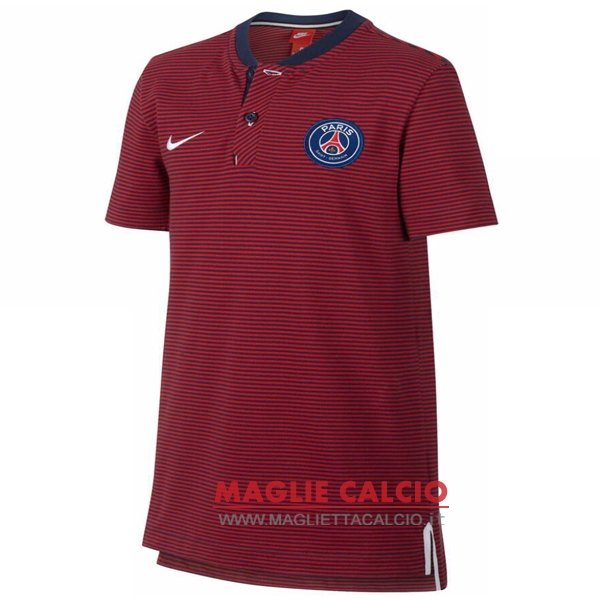 paris saint germain rosso magliette polo nuova 2017-2018