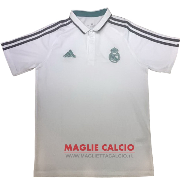 real madrid bianco verde magliette polo nuova 2017-2018