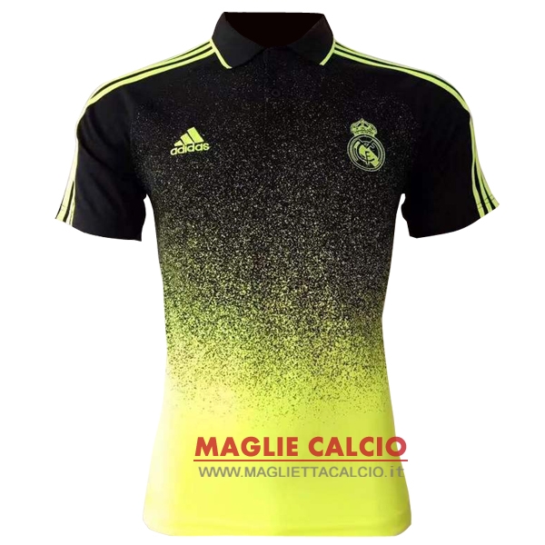 real madrid giallo nero magliette polo nuova 2017-2018