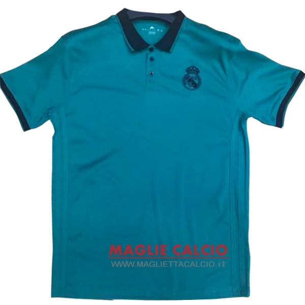 real madrid nero blu magliette polo nuova 2017-2018