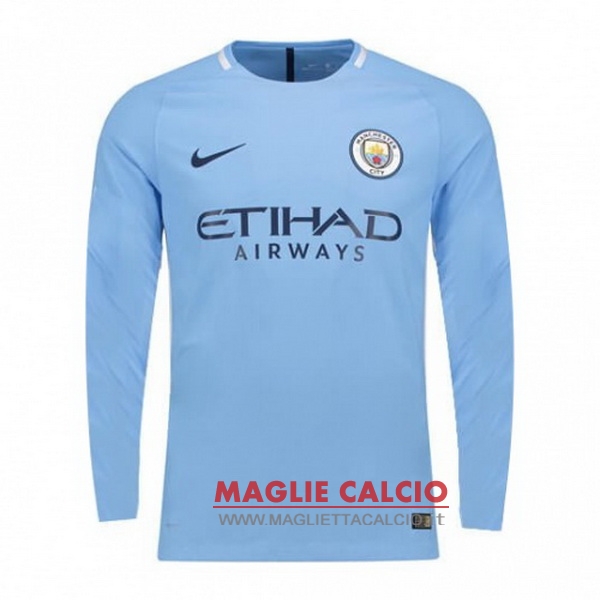 nuova prima divisione magliette manica lunga manchester city 2017-2018