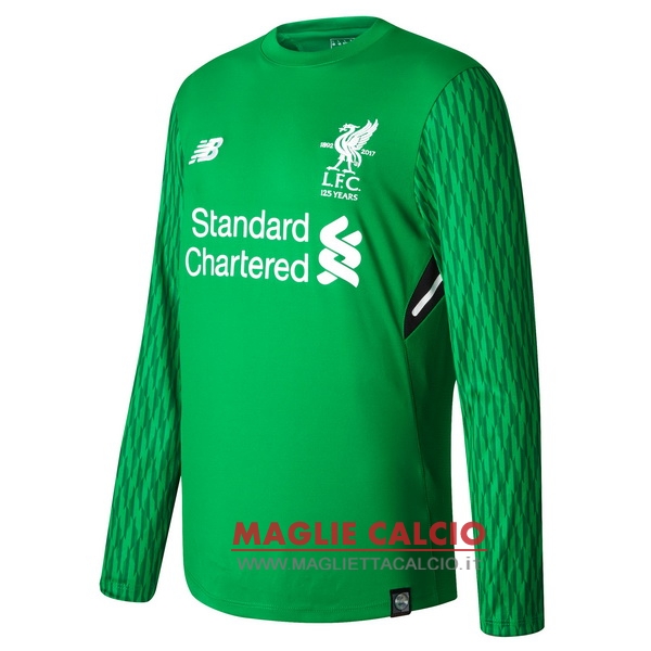 nuova prima portiere divisione magliette manica lunga liverpool 2017-2018