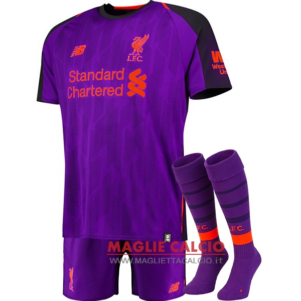 nuova seconda divisione magliette liverpool 2018-2019（pantaloncini+calze）