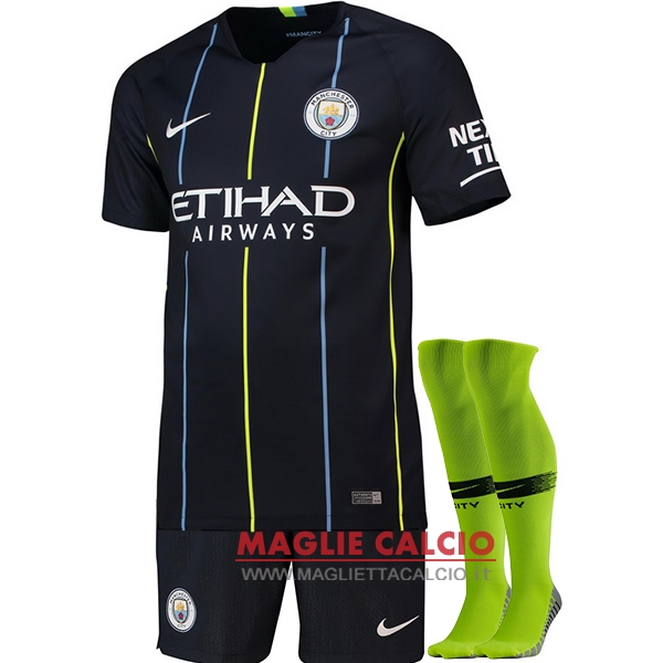 nuova seconda divisione magliette manchester city 2018-2019（pantaloncini+calze）