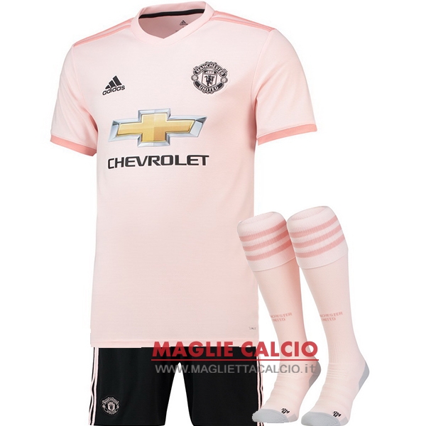 nuova seconda divisione magliette manchester united 2018-2019（pantaloncini+calze）