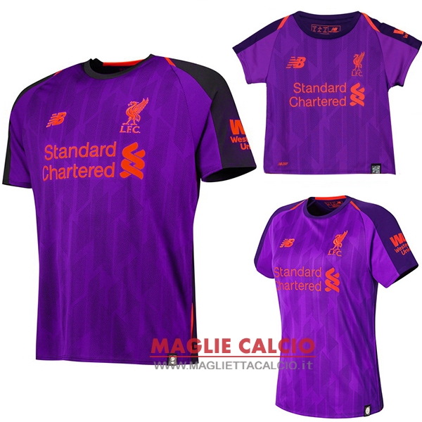 nuova seconda divisione magliette liverpool 2018-2019（donna+bambino）