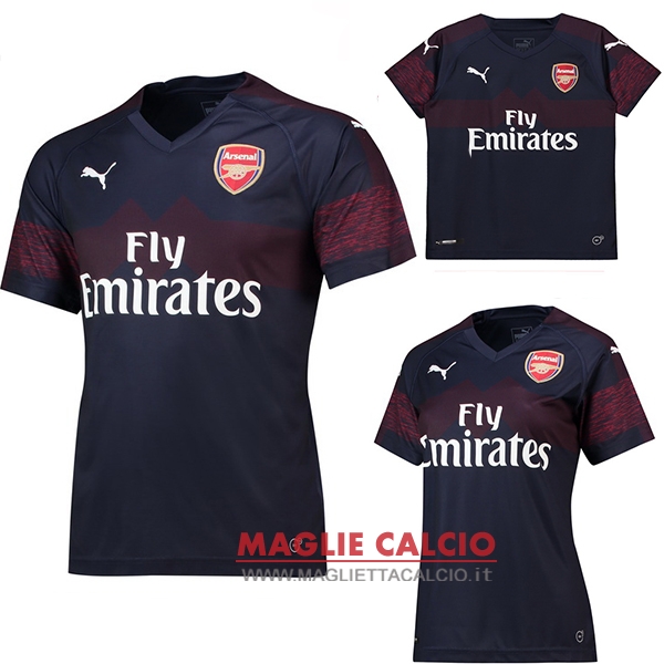 nuova seconda divisione magliette arsenal 2018-2019 （donna+bambino）