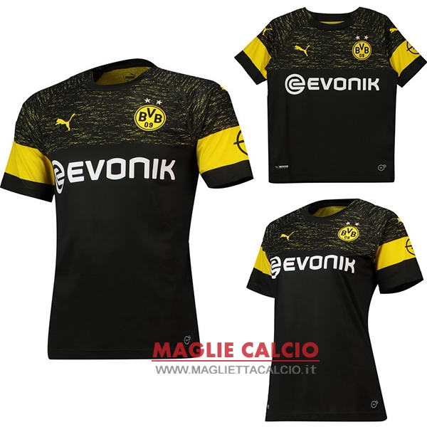 nuova seconda divisione magliette borussia dortmund 2018-2019（donna+bambino )