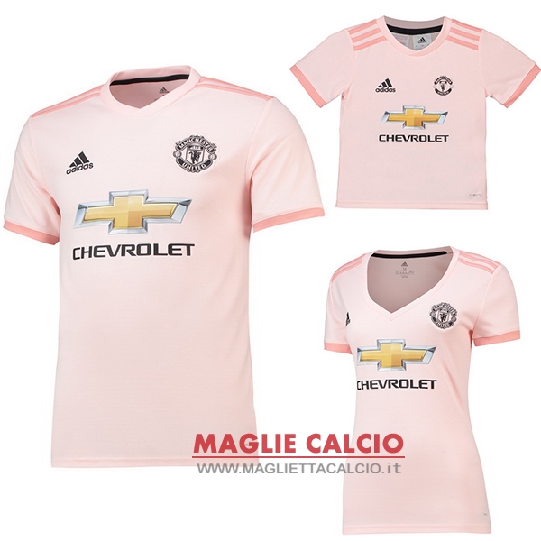 nuova seconda divisione magliette manchester united 2018-2019（donna+bambino）