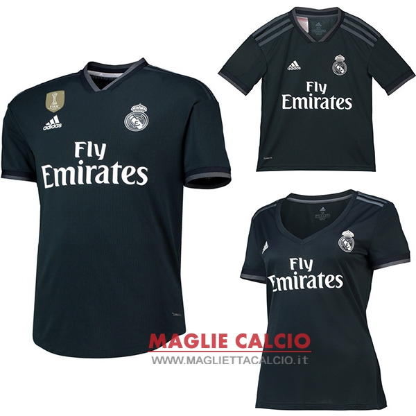 nuova seconda divisione magliette real madrid 2018-2019（donna+bambino）